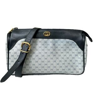Authentic Gucci GG Crossbody Bag Ophidia Navy Monogram Purse